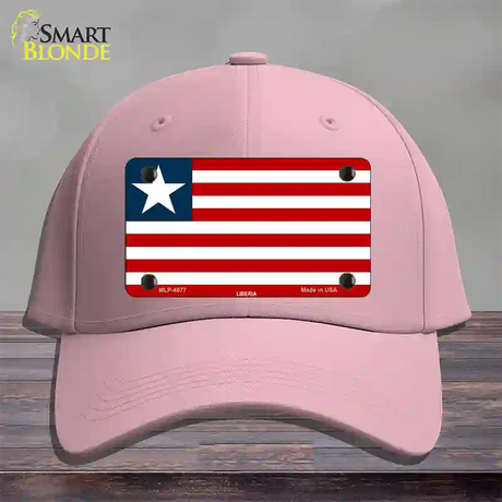 Liberia Flag Novelty License Plate Hat Cotton / Pink