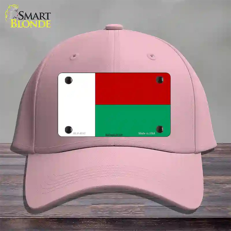 Madagascar Flag Novelty License Plate Hat Cotton / Pink