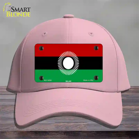 Malawi Flag Novelty License Plate Hat Cotton / Pink