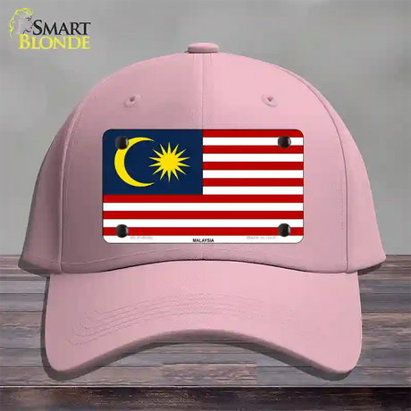 Malaysia Flag Novelty License Plate Hat Cotton / Pink