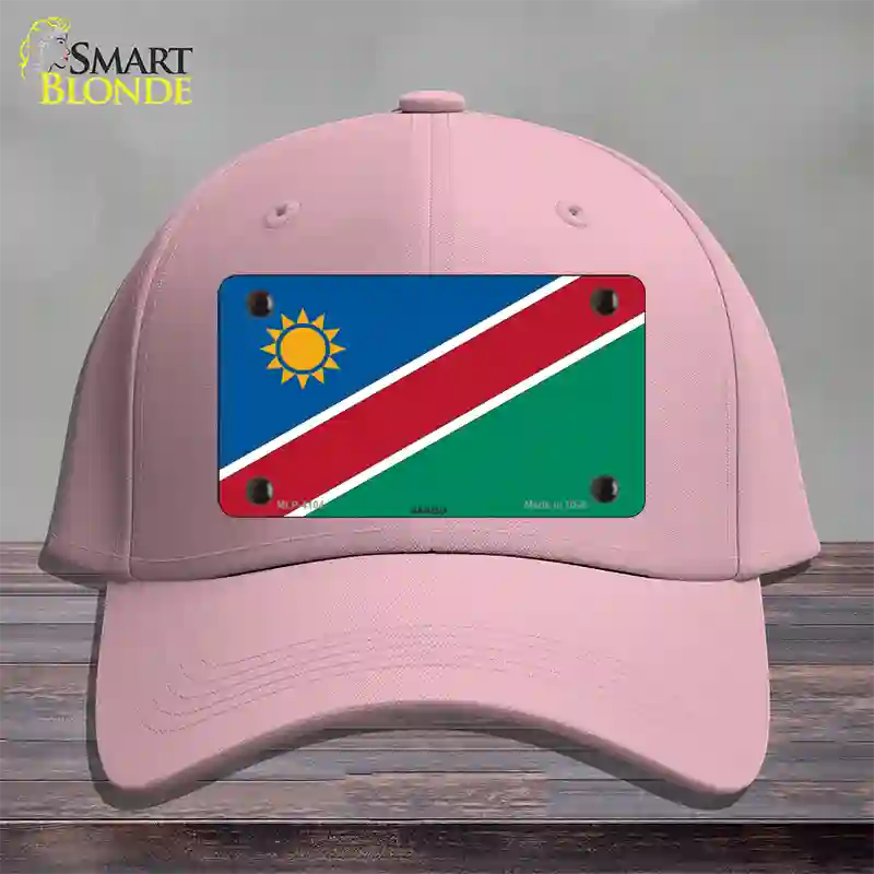 Namibia Flag Novelty License Plate Hat Cotton / Pink