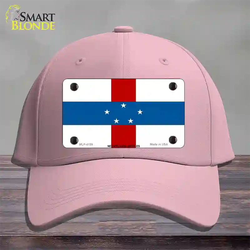 Netherlands Antilles Flag Novelty License Plate Hat Cotton / Pink