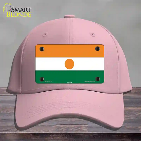 Niger Flag Novelty License Plate Hat Cotton / Pink