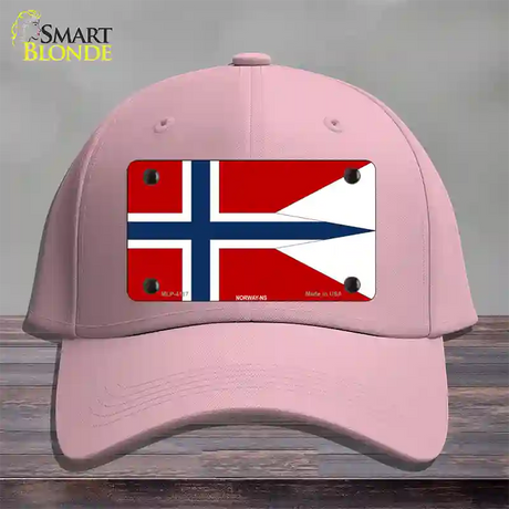 Norway-NS Flag Novelty License Plate Hat Cotton / Pink