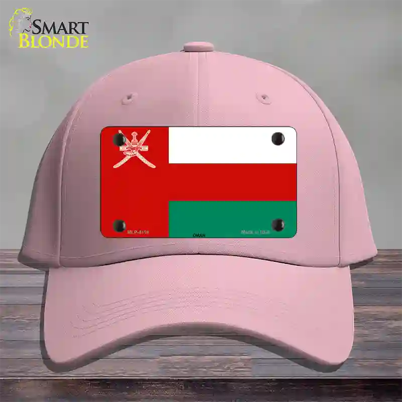 Oman Flag Novelty License Plate Hat Cotton / Pink