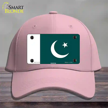 Pakistan Flag Novelty License Plate Hat Cotton / Pink