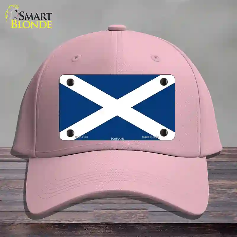 Scotland Flag Novelty License Plate Hat Cotton / Pink