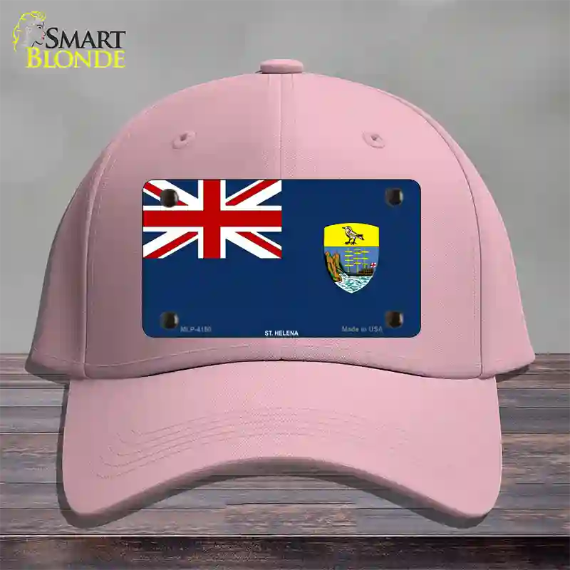 St Helena Flag Novelty License Plate Hat Cotton / Pink