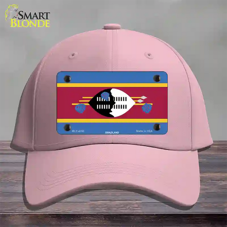 Swaziland Flag Novelty License Plate Hat Cotton / Pink