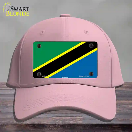 Tanzania Flag Novelty License Plate Hat Cotton / Pink