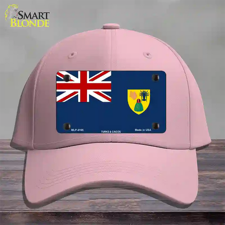 Turks And Caicos Flag Novelty License Plate Hat Cotton / Pink