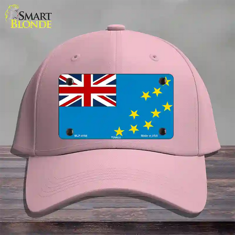 Tuvalu Flag Novelty License Plate Hat Cotton / Pink