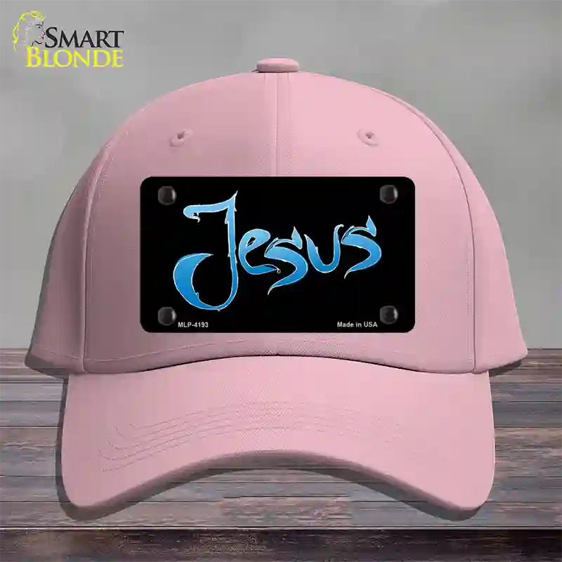 Jesus Novelty License Plate Hat Cotton / Pink