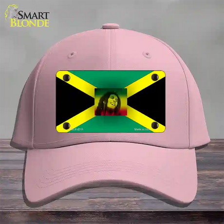 Jamaica Flag Bob Marley Novelty License Plate Hat Cotton / Pink