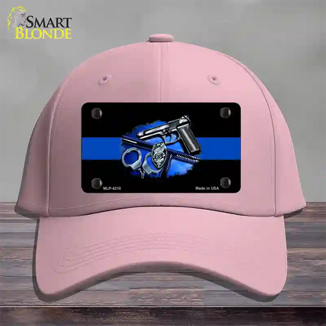 Thin Blue Line Badge Novelty License Plate Hat Cotton / Pink