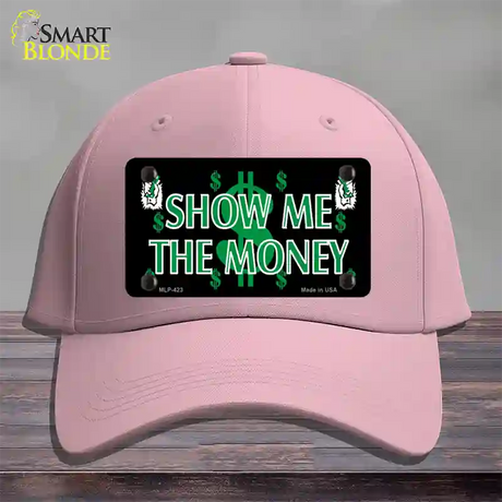 Show Me The Money Novelty License Plate Hat Cotton / Pink