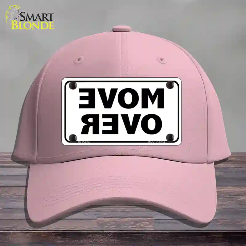 Move Over White Novelty License Plate Hat Cotton / Pink