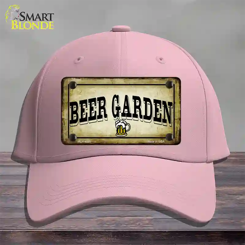 Beer Garden Novelty License Plate Hat Cotton / Pink