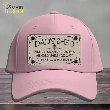 Dads Shed Novelty License Plate Hat Cotton / Pink