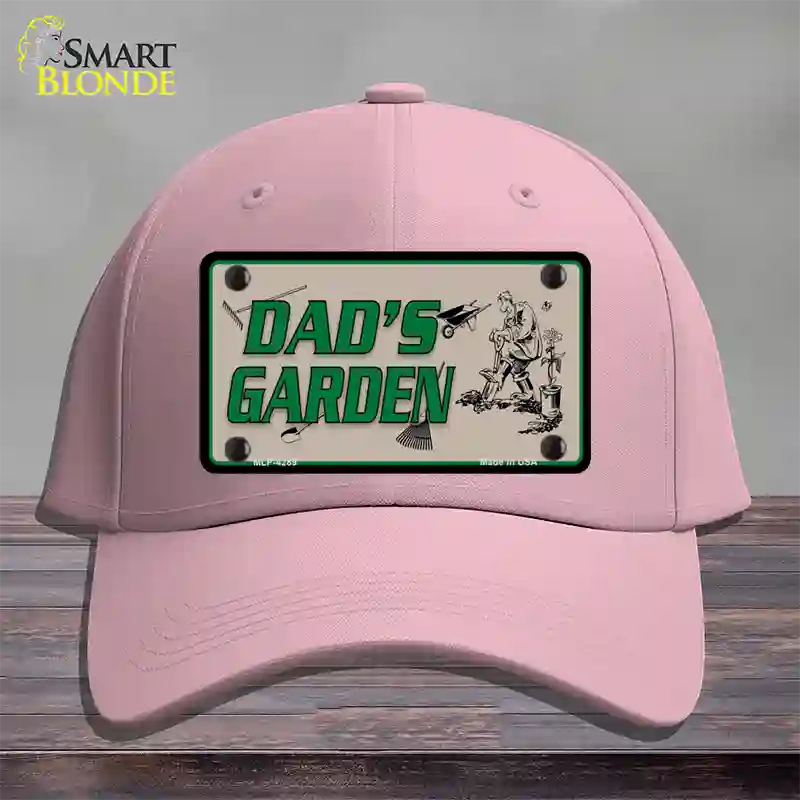 Dads Garden Novelty License Plate Hat Cotton / Pink