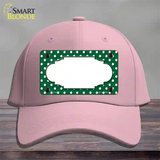 Scallop Green White Polka Dot Novelty License Plate Hat Cotton / Pink