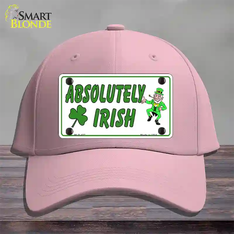 Absolutely Irish Novelty License Plate Hat Cotton / Pink