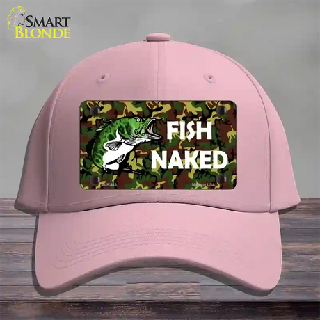 Fish Naked Novelty License Plate Hat Cotton / Pink