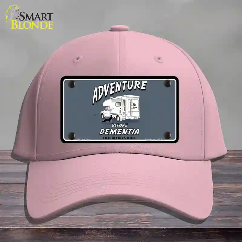 Adventure Before Dementia Novelty License Plate Hat Cotton / Pink