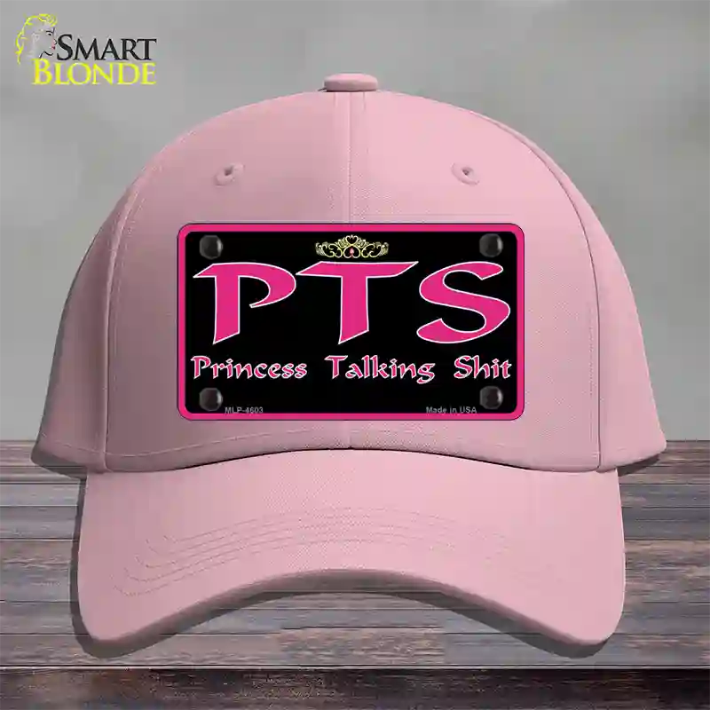 P.T.S. Novelty License Plate Hat Cotton / Pink