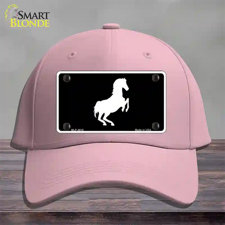 Horse Novelty License Plate Hat Cotton / Pink