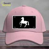 Horse Prancing Novelty License Plate Hat Cotton / Pink