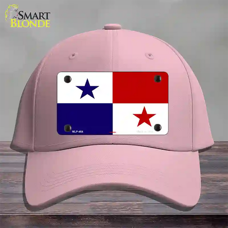 Panama Flag Novelty License Plate Hat Cotton / Pink