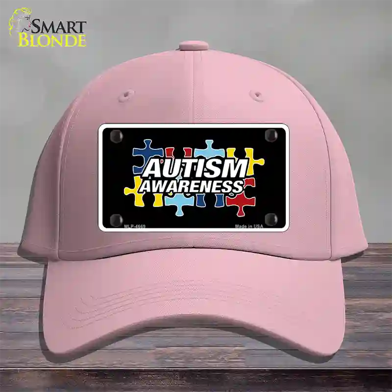 Autism Awareness Novelty License Plate Hat Sign Cotton / Pink