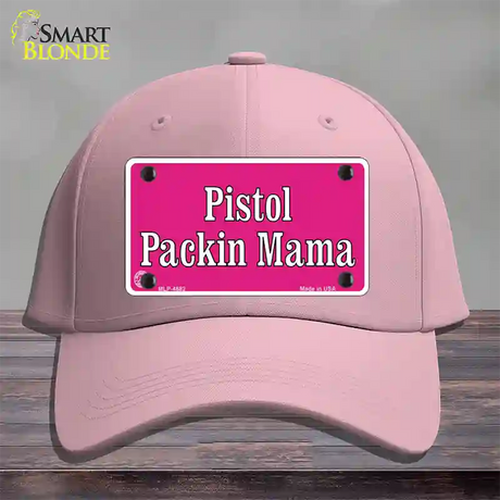 Pistol Packin Mama Novelty License Plate Hat Cotton / Pink