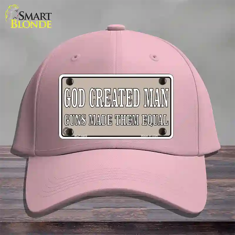 Guns Made Them Equal Novelty License Plate Hat Cotton / Pink