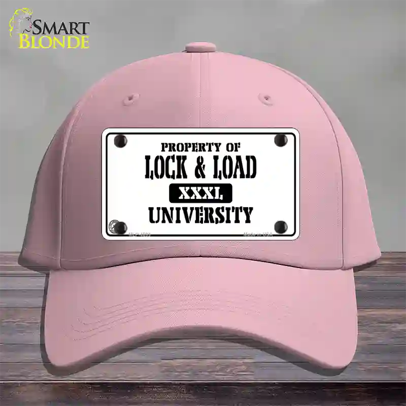 Lock And Load Novelty License Plate Hat Cotton / Pink