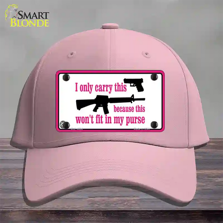 I Carry This Gun Novelty License Plate Hat Cotton / Pink