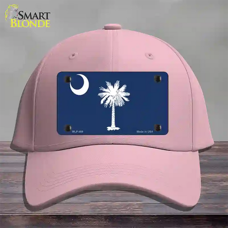 South Carolina State Flag Novelty License Plate Hat Cotton / Pink