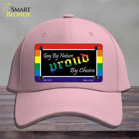 Gay By Nature Novelty License Plate Hat Cotton / Pink