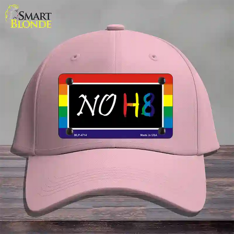 NO H8 Novelty License Plate Hat Cotton / Pink