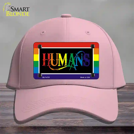 Humans Novelty License Plate Hat Cotton / Pink