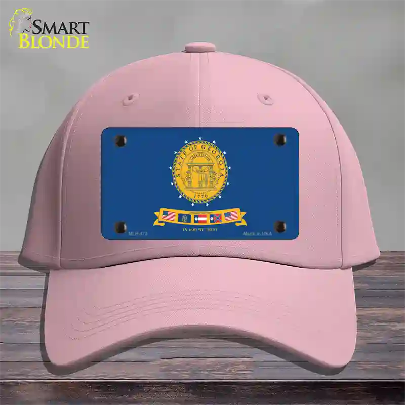 Georgia State Seal Novelty License Plate Hat Cotton / Pink