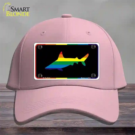 Shark Novelty License Plate Hat Cotton / Pink