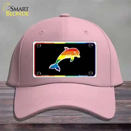 Dolphin Novelty License Plate Hat Cotton / Pink