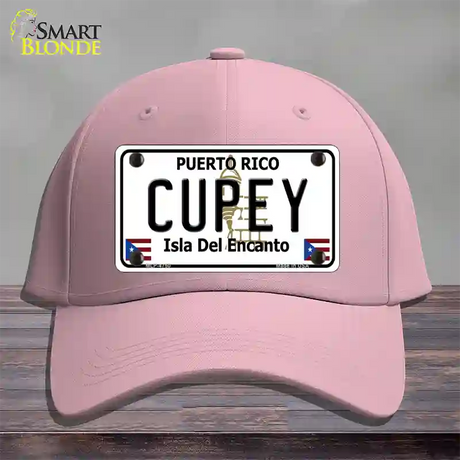 Cupey Puerto Rico Novelty License Plate Hat Cotton / Pink