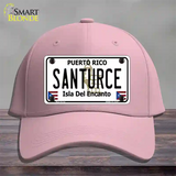 Santurce Puerto Rico Novelty License Plate Hat Cotton / Pink