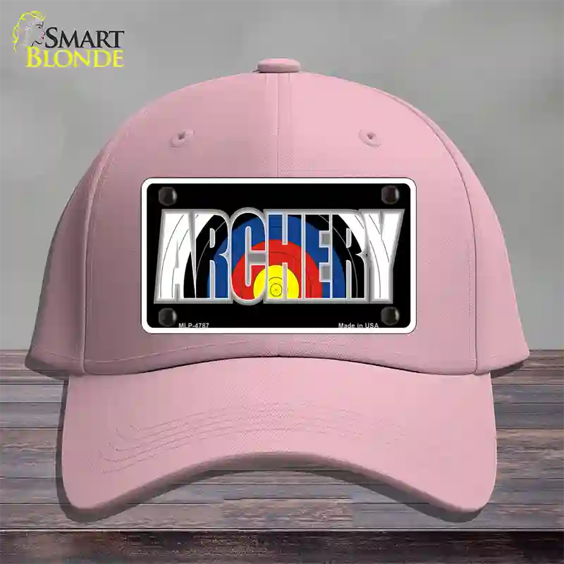 Archery Novelty License Plate Hat Cotton / Pink