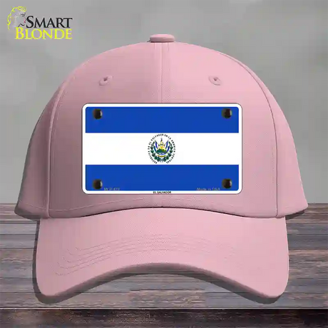 El Salvador Flag Novelty License Plate Hat Cotton / Pink