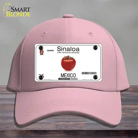 Sinaloa Mexico Novelty License Plate Hat Cotton / Pink