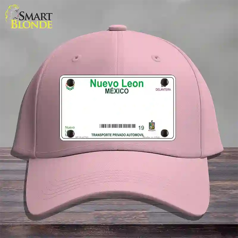 Nuevo Leon Mexico Blank Novelty License Plate Hat Cotton / Pink